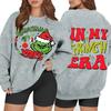 Women's Casual Fashion Long Sleeve Christmas Printed Round Neck Sweatshirt Top