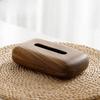 Rectangular Tissue Dispenser Vintage Tissue Paper Holder Modern Walnut Tissue Box  Bed Room