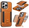 Подходит для iphone17 кожаная сумка-кошелек противоударная защитная крышка Apple 15 высококачественный магнитный держатель простая 14 защитная крышка