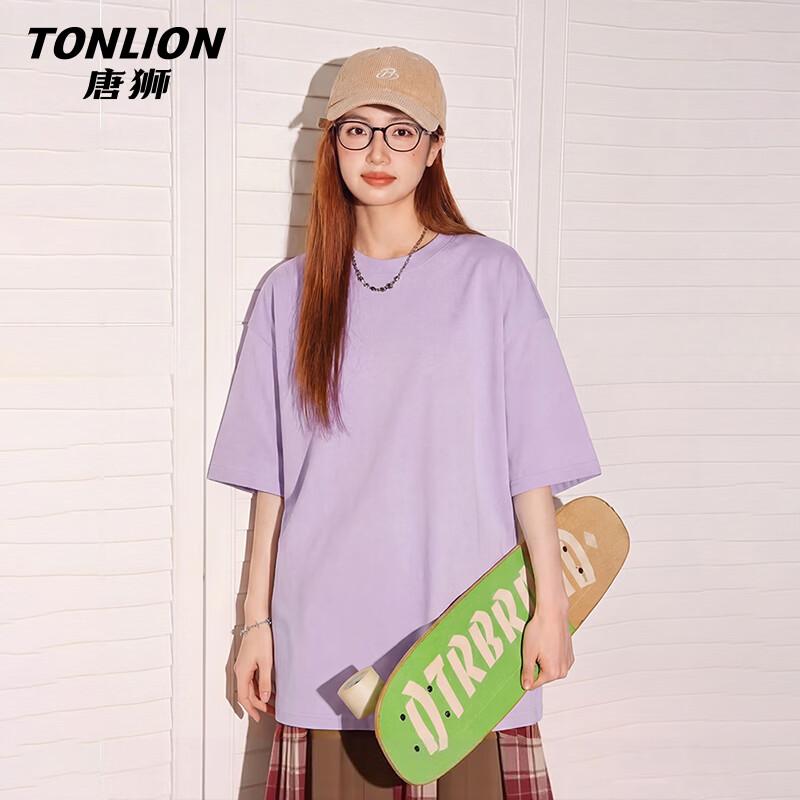 Женская футболка TonLion с коротким рукавом из чистого хлопка