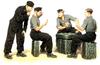 Master Box 1/35 Scale German Card-Playing Tank Crew with Jerry Cans (4-Piece Set) Plastic Model Kit MB35025