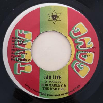 7-дюймовая пластинка BOB MARLEY & THE WAILERS - Jah Live НЕТ Tuff Gong Ямайка Регги, Ска и Даб Б/У