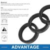 A ABSOPRO Oil Seal TC Seal Ring Rotary Shaft Seal 25x32x7mm High Pressure Nitrile Rubber Black 5pcs