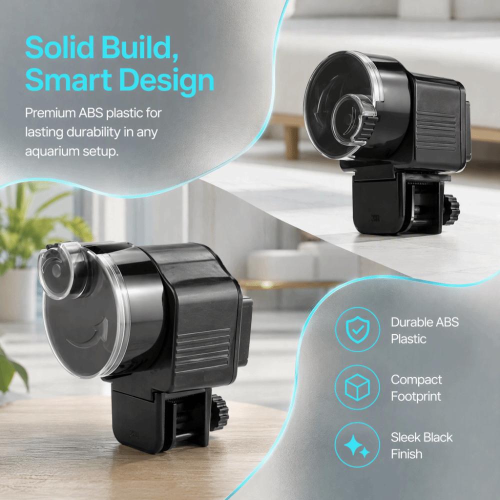 Compact Size Automatic Fish Feeder Reusable Design Electric Fish Feeder For Betta Fish
