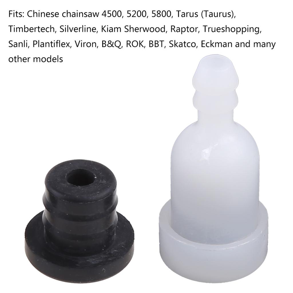 3 комплекта топлива для сапуна бака, воздушного обратного клапана-e, подходит для большинства китайских бензопил 4500 5200 5800 45cc 58cc 52cc BBT Ska