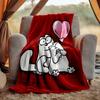 Simon'S Cat Flannel Blanket Soft Warm All-Season Throw, Design for Camping, Car Travel, Hiking Sofa, Bed, Office Perfect Gift for Parties