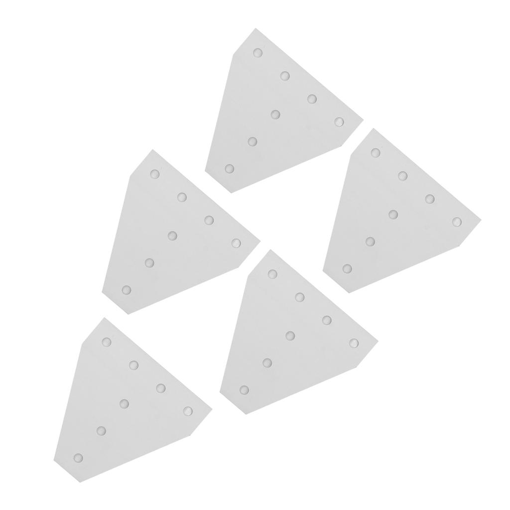 5PCS 7 Hole Right Angle Joining Plates 6063 Aluminum Alloy 90 Degree Flat Connection Plate 3030T