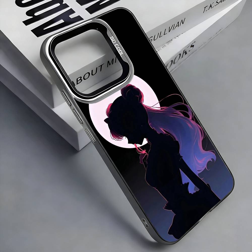 S-Sailor M-Moons Цветной Серебристый Задний Чехол Для Телефона Для IPhone 17 16 15 14 13 12 11 Plus Pro Max Plus