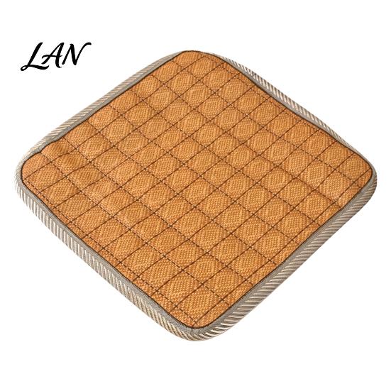 Cooling Summer Chair Mat Rattan Cushion, Double-sided Seat Soft Fabric Cushion for Winter Warmth Pad with Ties Office Dining Chairs Breathable Home