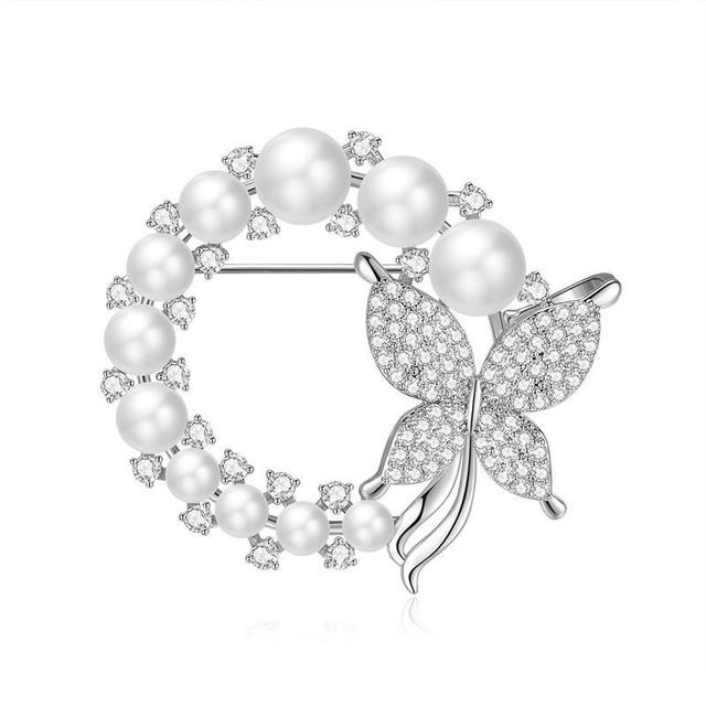 Брошь с жемчужной бабочкой, элитный маленький аромат, изысканный, роскошный, элегантный, темпераментный, новый тренд, 2023, изысканная брошь, булавка