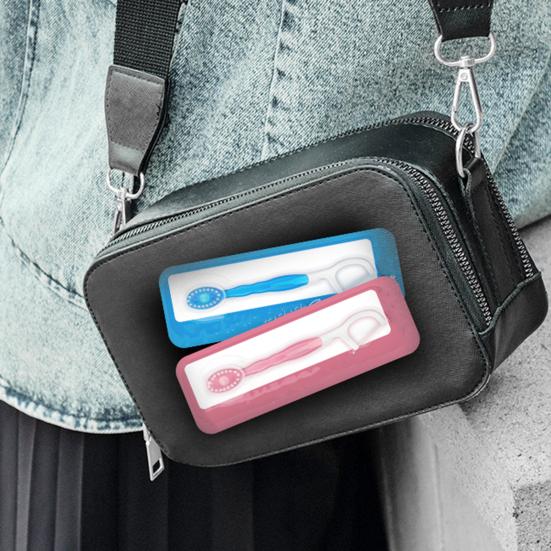 12Pcs Disposable Toothbrush with Toothpaste Floss Pick Tongue Scraper Portable Travel Adults