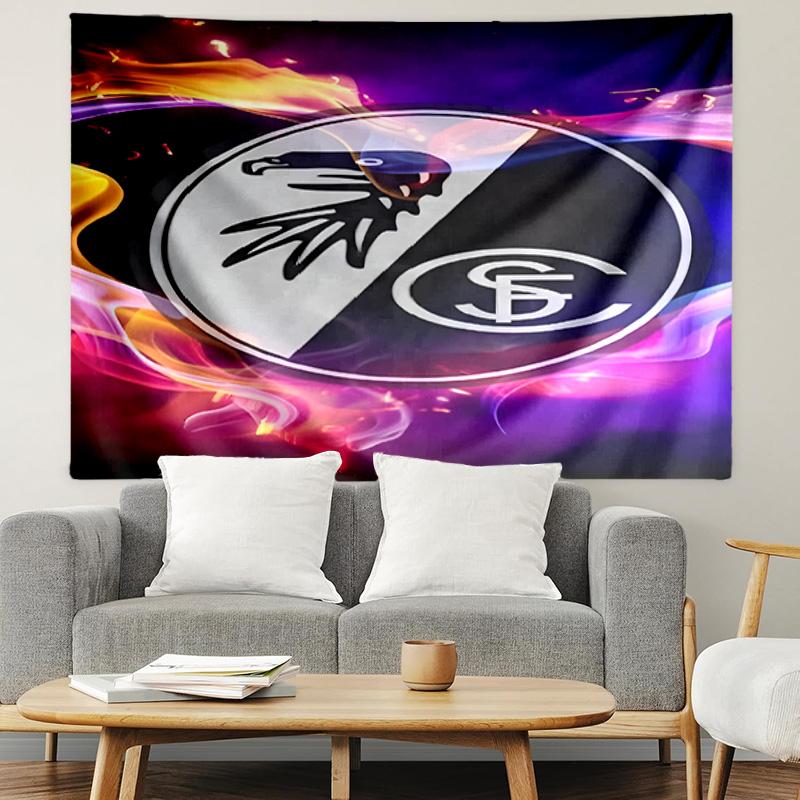 SC Freiburg Print Tapestry, Lightweight Wall Hanging, for Bedroom, Dorm, Living Room, Home Art Decor, Birthday Christmas Gift for Friends