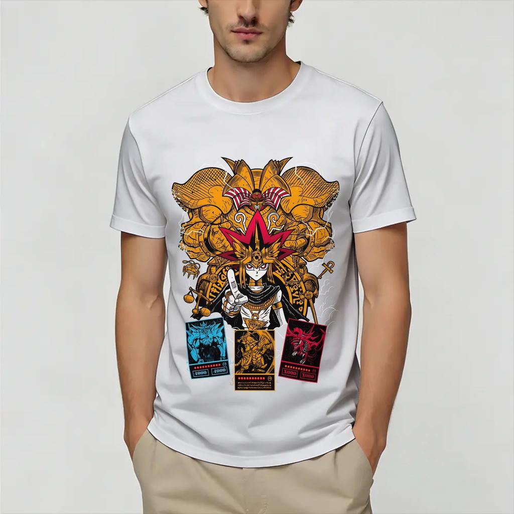 YuGiOh Card Unisexs T Shirts Novelty Tees Short Sleeve O Neck TShirts Cotton Birthday Gift Tops
