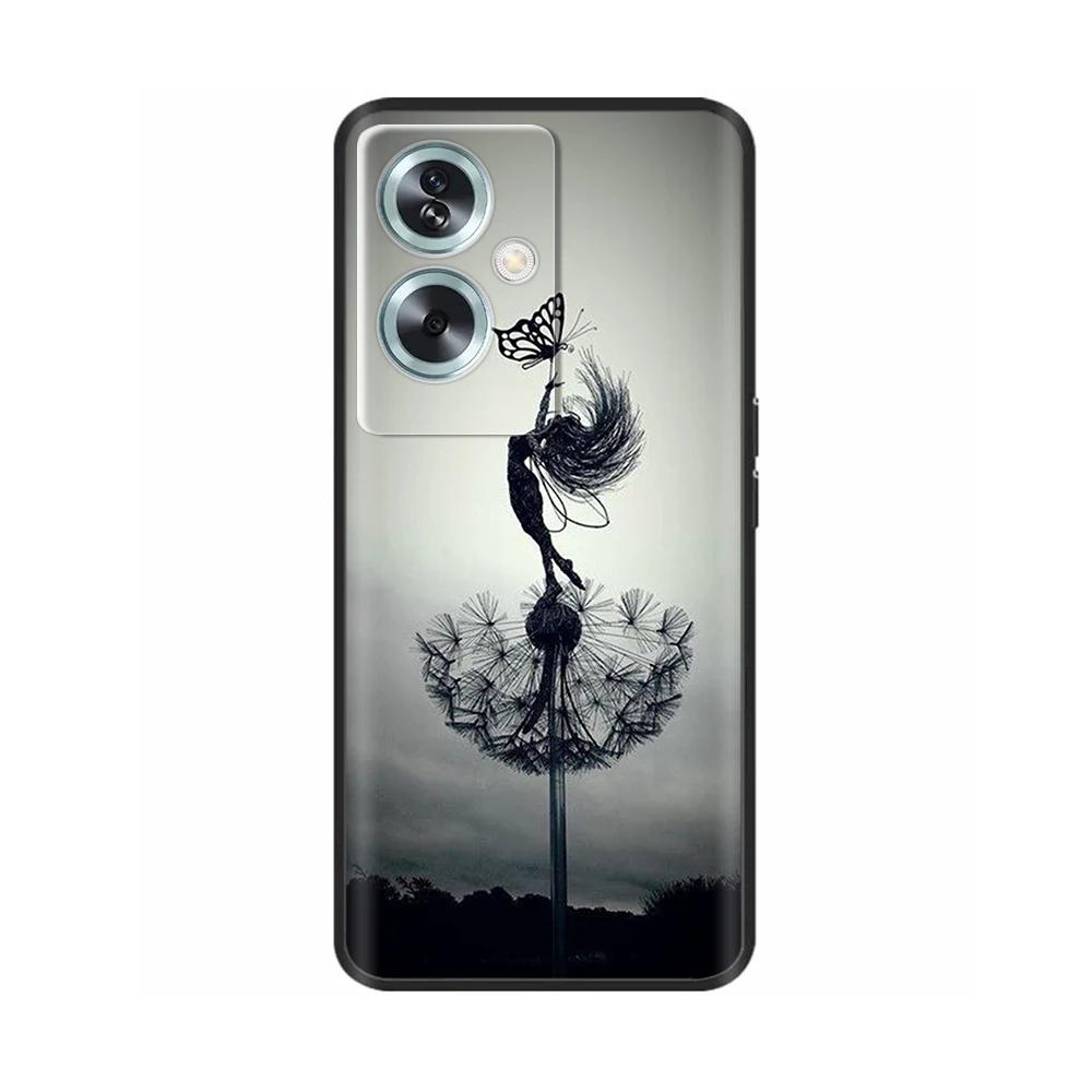Крашеный чехол для Oppo A79 A78 Мягкий черный чехол для телефона для Oppo A79 A78 4G 5G OppoA79 CPH2553 Мягкий силиконовый защитный чехол-оболочка