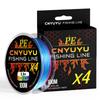 KEKAXI Прочная 4 8-жильная Леска для рыбалки, плетеная, цветная, PE 100lb 80lb, нейлон/волокно
