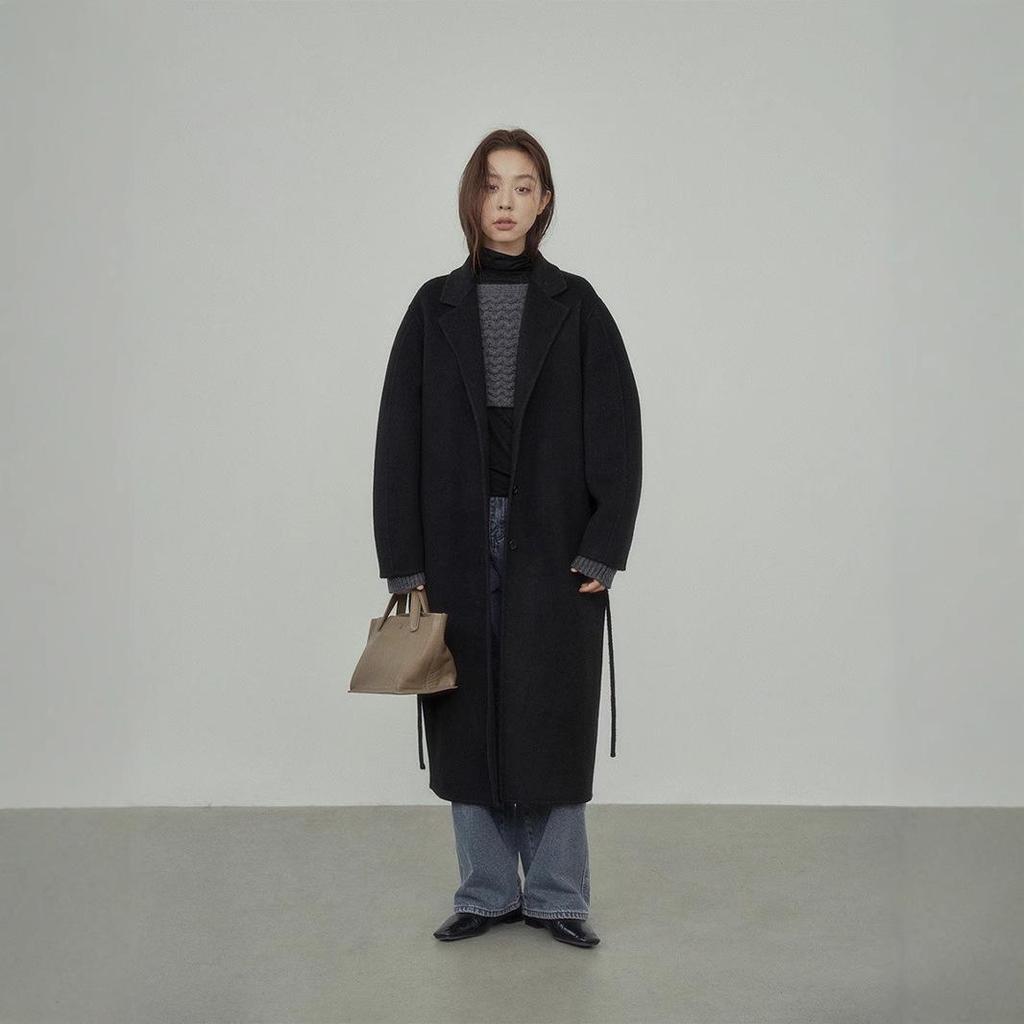 Шерстяное пальто с героиней корейской драмы «Любовь и Нэнси» — зима 2024 г.