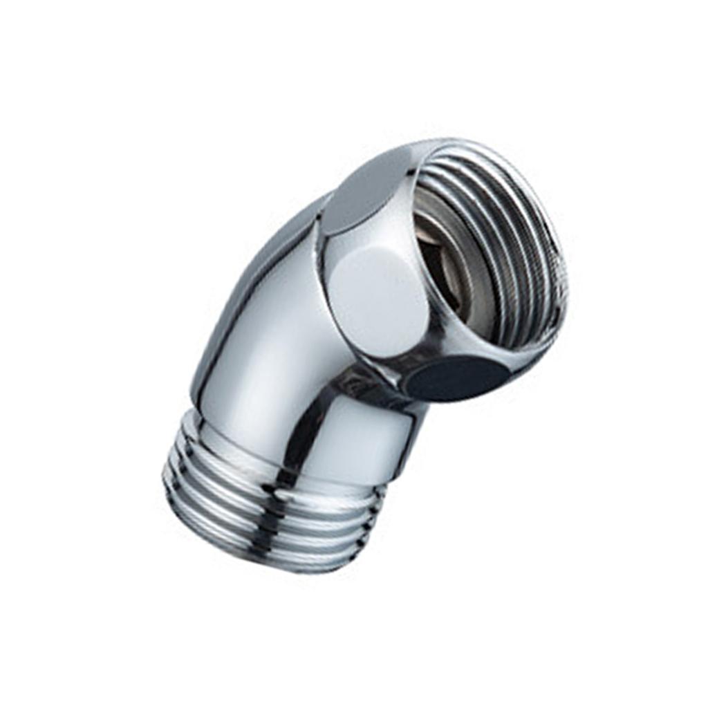 45 Degree Shower Arm Pipe Connectors for Handheld Shower Head Stainless Steel Elbow Adapter with Polished Chromes
