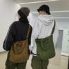 Ретро холщовая сумка 2025: Унисекс Корейская Повседневная Сумка Через Плечо-Кроссбоди