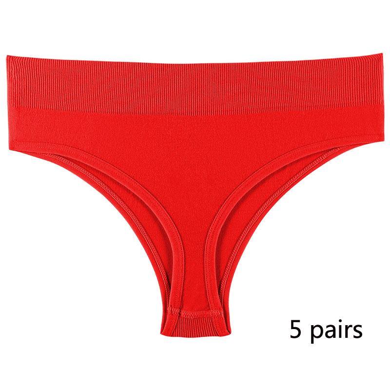 Спортивное нижнее белье для девочек, бесшовные сексуальные невидимые трусики со средней талией для девочек, однотонные удобные спортивные трусики с надписью «T» для женщин