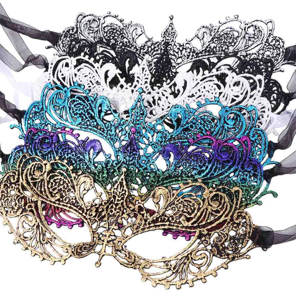 Gift Cosplay Prom Props Fancy Eye Mask Venice Mask Party Supplies Masquerade Lace Mask Dance Masks