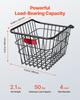 Rear Bike Basket Metal Wire Bicycle Basket Reflective Tail Light Cover