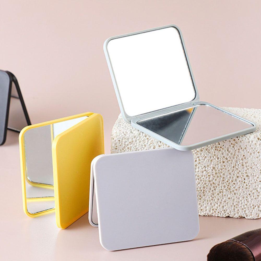 Квадратное зеркало для макияжа, мини-карманное зеркало, удобное ручное зеркало для женщин