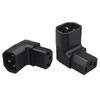 IEC320 C14 To C13 Up/Down Angle Power Plug C14 3 Pin Male To C15 Female Side Bend Conversion Plug Adapter For PC