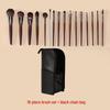 24-Piece Premium Animal Hair Makeup Brush Set - Soft Eyeshadow Brushes for Professional Makeup Artists