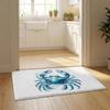 Sea Animal Turtle Coral Floor Mat Flannel Door Mat Non-Slip Bedroom Living Room Home Decor