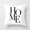 Home decorated black and white geometric cube letter printing cushion cushion car bedroom living room sofa pillow sleeve