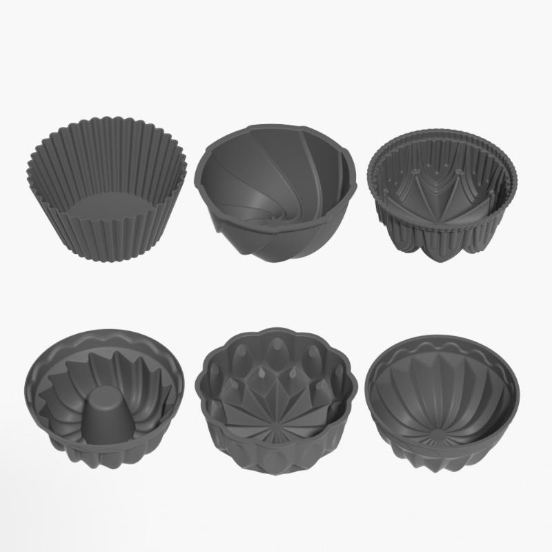 6 Inch Charlotte Cake Pan Silicone Cheesecake Nonstick Round Silicone Baking Mold Cake Molds For Strawberry Shortcake Tart Pie