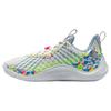 Curry Brand Curry Flow 10 Splash Party Мужские кроссовки Белый электрик-синий металлик-серебро 3026271-100