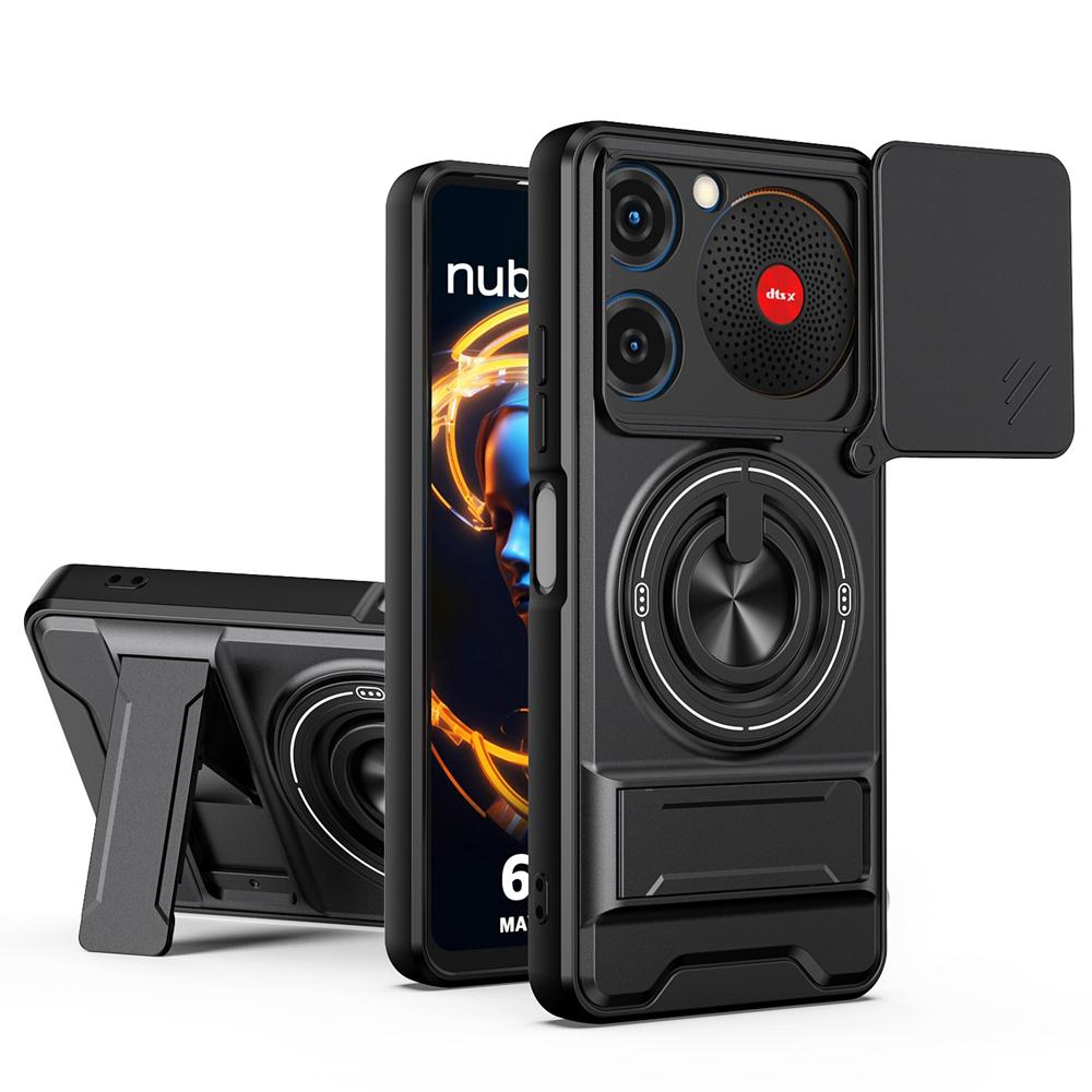 KEYSION Магнитный чехол для телефона для ZTE nubia Music Защита камеры-слайдера Вертикальная подставка Ударопрочная задняя крышка для Nubia Music