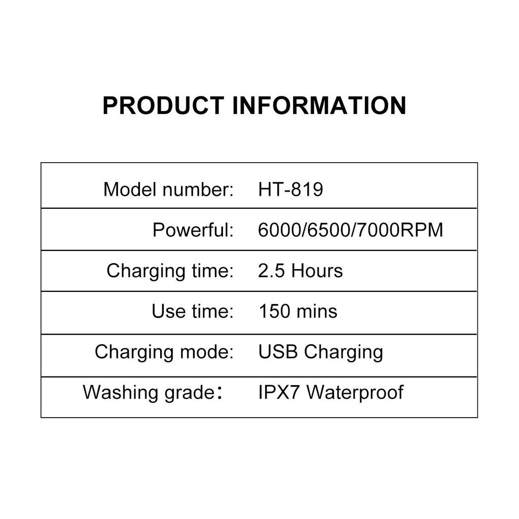 Hatteker Professional Hair Clipper with Digital Display HT-819