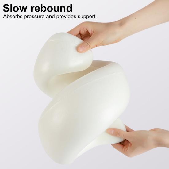 Подушка для шеи Yousheng Travel, портативная подушка из пены с эффектом памяти, эргономичная подушка для шеи в форме улитки для использования в самолетах, поездах, дома