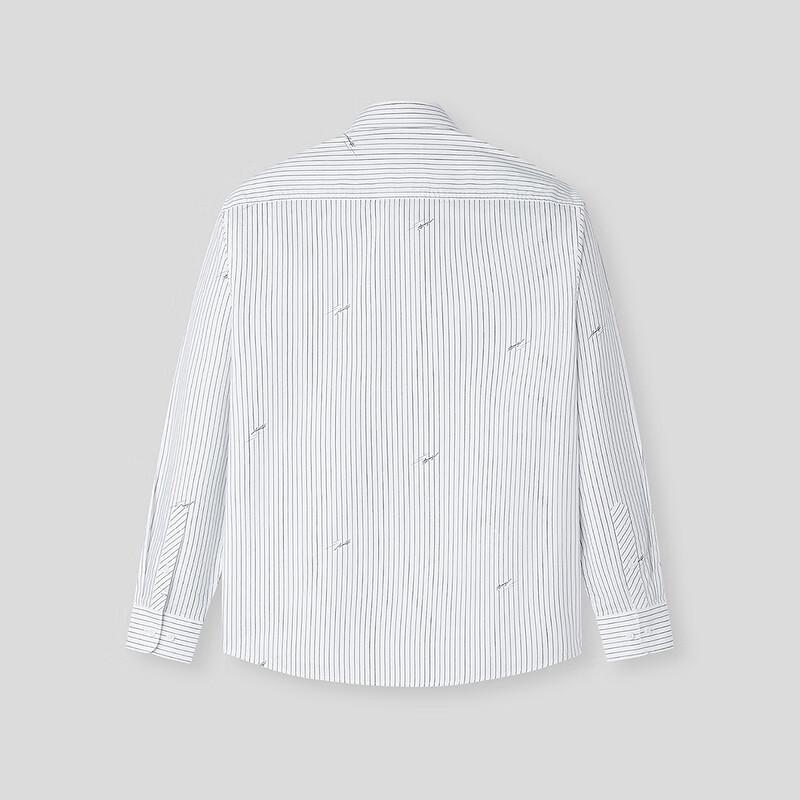 Мужская рубашка в полоску с длинным рукавом HLA в стиле business casual