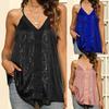 Women Vest Loose Sleeveless V Neck Off-the-shoulder Top for Outdoor