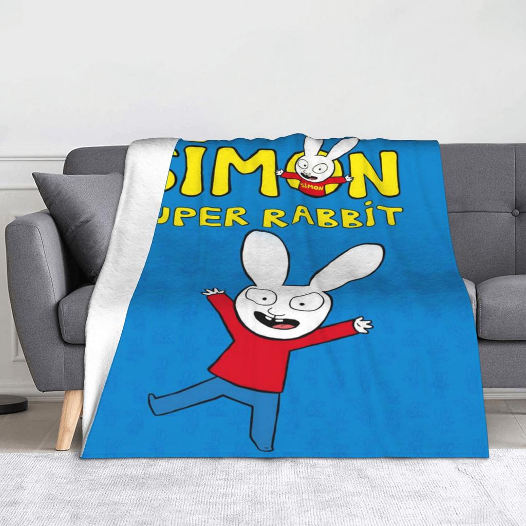 Плед Simon Super Rabbit Супер Мягкий Уютный Плед-Покрывало Для Кровати 50X60 Дюймов Разные Размеры Плюшевое Тонкое Одеяло