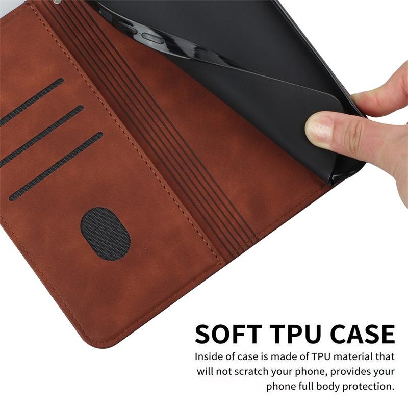Кожаный чехол для Tcl 4X 20A 20R 30T 40R 40X 30 SE Plus 40 XE XL T601DL T603DL T671G T768S Stylus 5G Card Slot Flip Wallet Cover Case