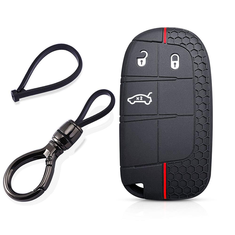 Чехол-брелок для jeep Grand Cherokee Renegade Compass Commander Dodge Journey Challenger Charger Chrysler 300C Силиконовый держатель