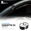 Наклейка из настоящего углеродного волокна для Chevrolet Corvette C8 2022, украшение на руль автомобиля, кольцо, аксессуары для интерьера
