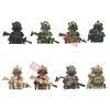 X0300 MOC Военные Строительные Блоки Кирпичики Аниме Мини Фигурки Солдат Сборка Своими Руками Игрушки Подарки на День Рождения для Детей WM2207 WM6147