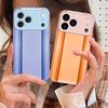 Золотисто-оранжевая рамка Для iPhone 17 Air 16 E 15 14 13 Plus 12 mini 11 17 Pro Max XR Xs Max 16E 7 8 Чехол для телефона из закаленного стекла