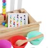 Настольная игра-головоломка Rainbow Clip Bead, обучающая логическому мышлению игрушка Монтессори для малышей