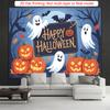 Party Backdrop Halloween Flat Ghosts Pumpkins Bats Photo Booth Background Party Decor
