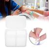 2 Grids Nail Art Storage Box Nail Polish Remover Pad Organizer Holder Container CaseTransparent