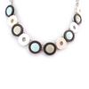 NOA [K0195] - Designer Necklace 'Bora Bora' Ivory Sky Blue