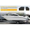 Boat Trailer Bunk Slide Pads and Boat Trailer Glide Bunk Enders For Launching & Loading Boat on/Off Trailer Easier 3" x 10"