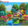 HUACAN DIY 3D Алмазная картина Цветные деревья Вышивка Крестом Ремесло Стежок Домашний декор