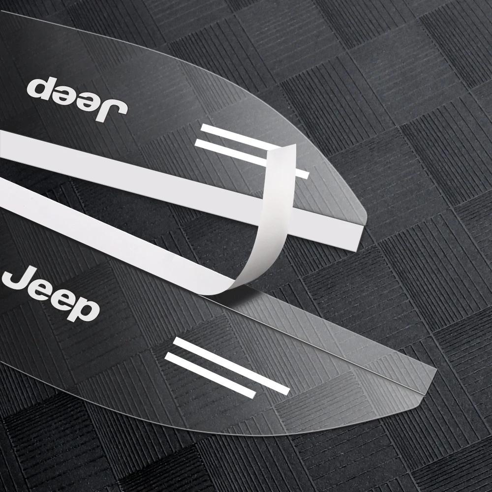 Transparent Car Side Mirror Rain Eyebrow for Jeep Wrangler Renegade Gladiator Anti-Glare Waterproof Rearview Mirror Rain Shield ALP1